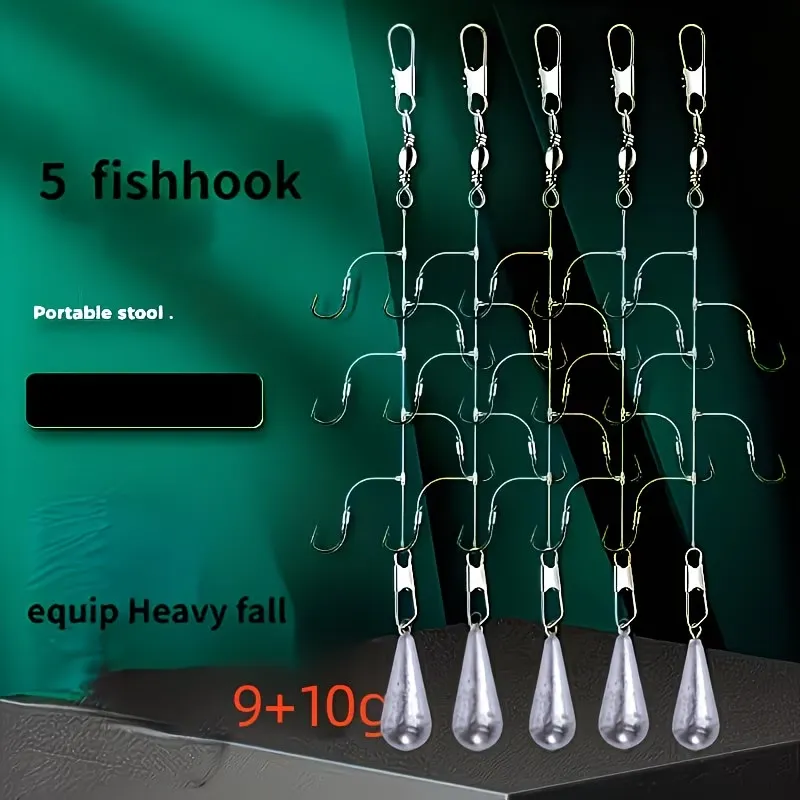 Fishing Paternoster with 5 hooks 1.2 no3