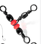 Pack of 5 Fishing swivel with beads