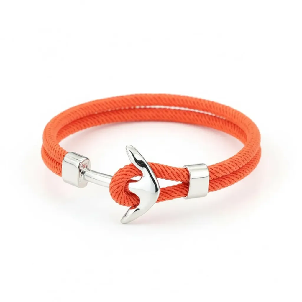 Orange Anchor Bracelet F