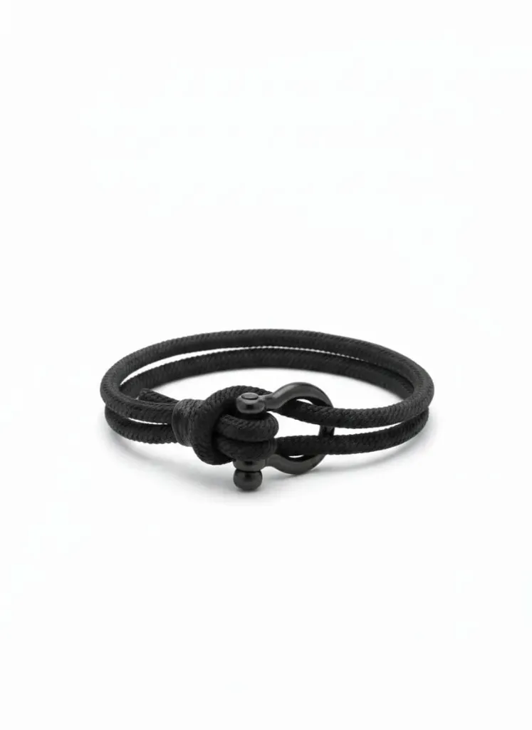 Black Anchor Bracelet F