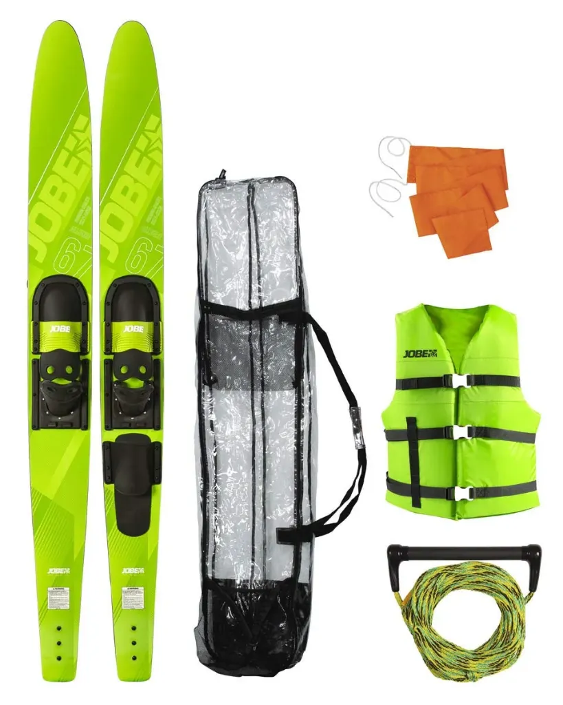 [208826002] Allegre 67" Combo Skis Atlantic Green  Package