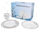 DINNERWARE MELAMINE 16PCS ANCHOR LINE