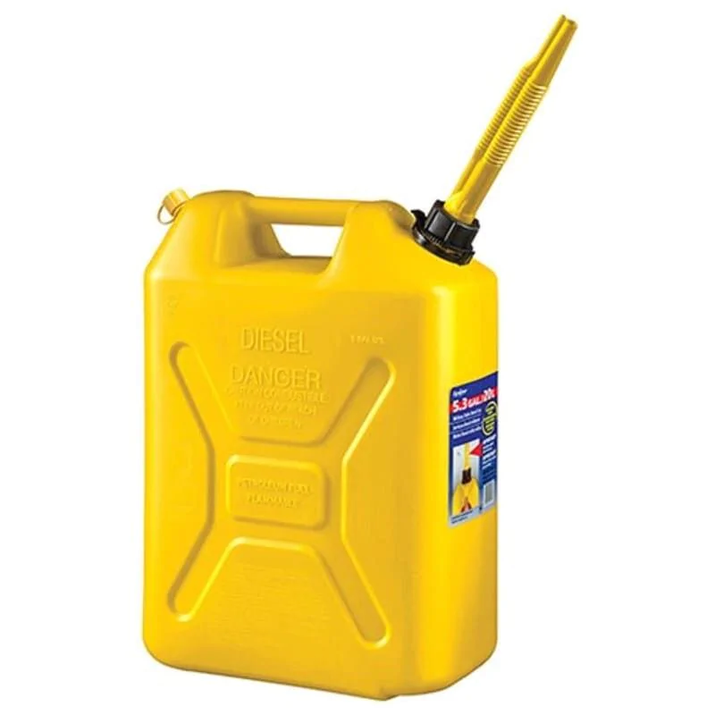 PLASTIC JERRYCAN 5.3 GAL /20L DIESEL SCEPTER