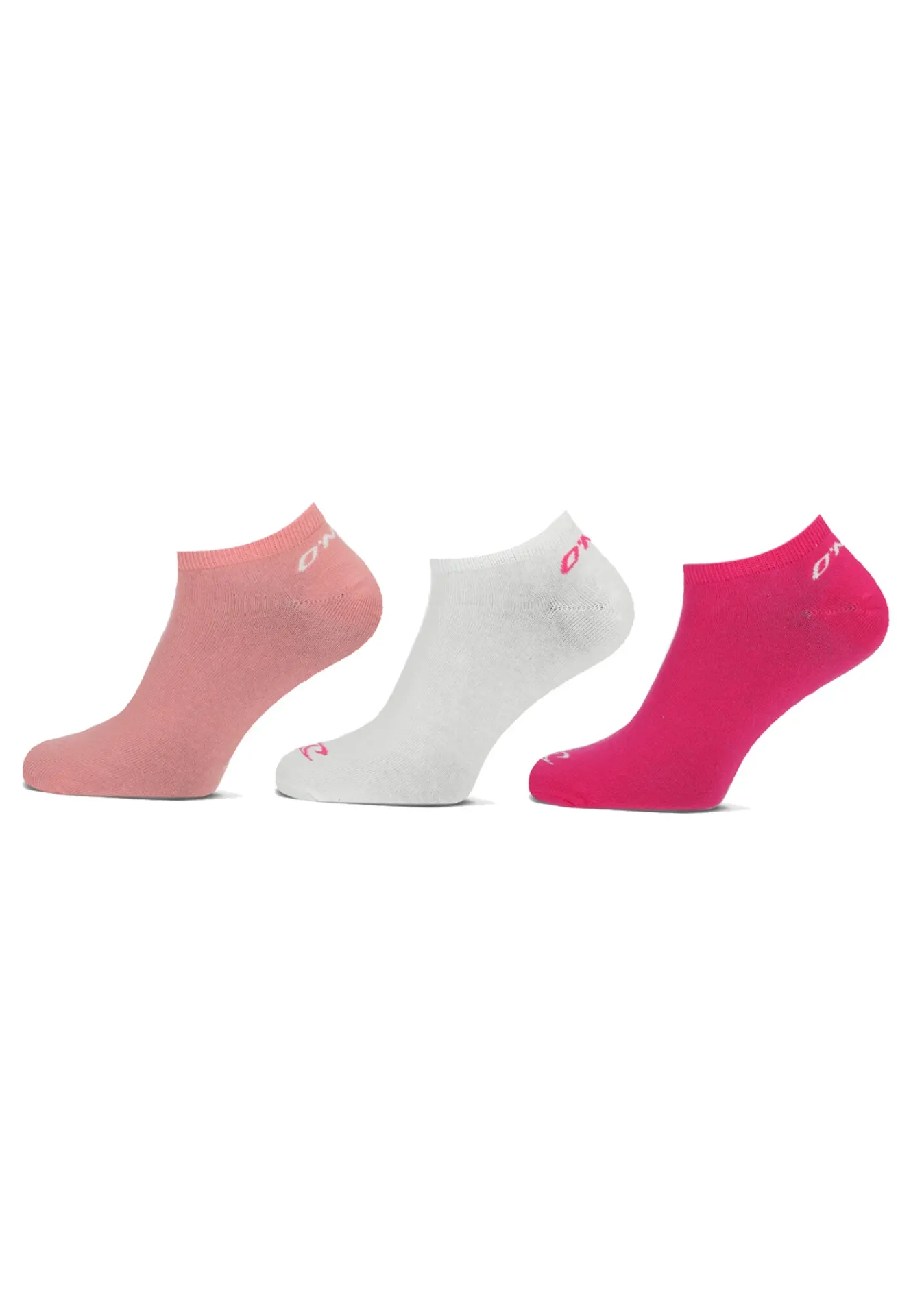 O'neill Sneaker socks 3-pack pink/white/coral