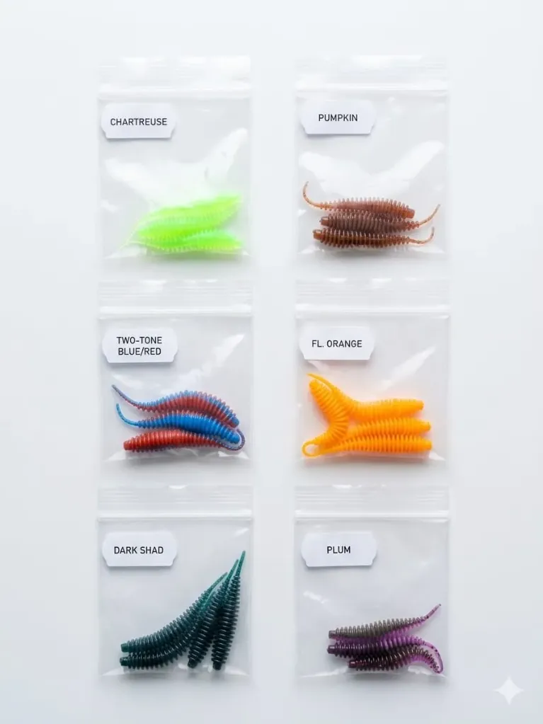 Soft Worms Bait Diff Colours