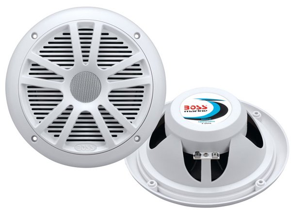 Boss Audio Marine 6.5in 180W Dual Cone Loudspeaker, White, MR6W
