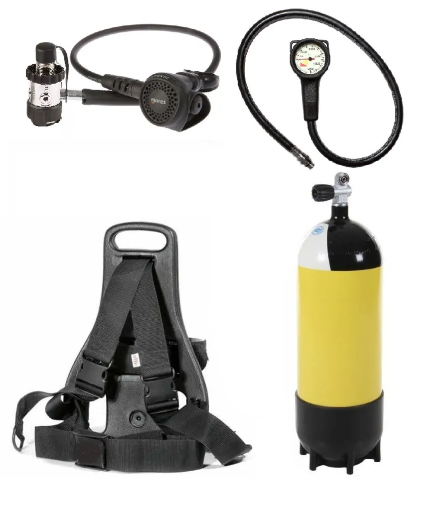 MARES Dive diving kit 5Ltr with RoverS+Regulator+BackPK