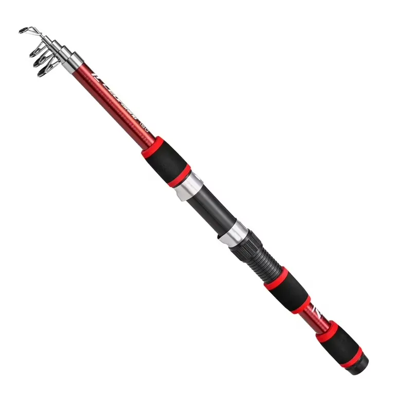 Fishing Rod Telescopic 2.4m Red