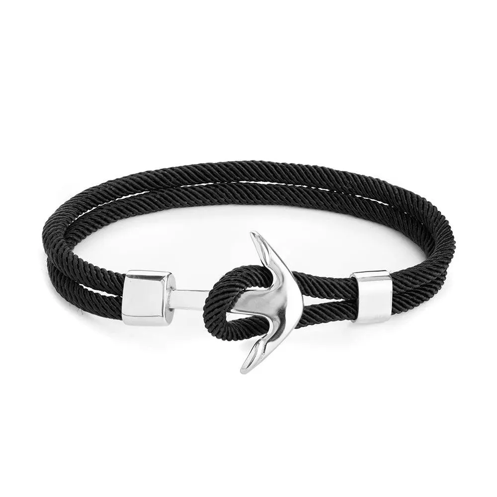 Black Anchor Bracelet F