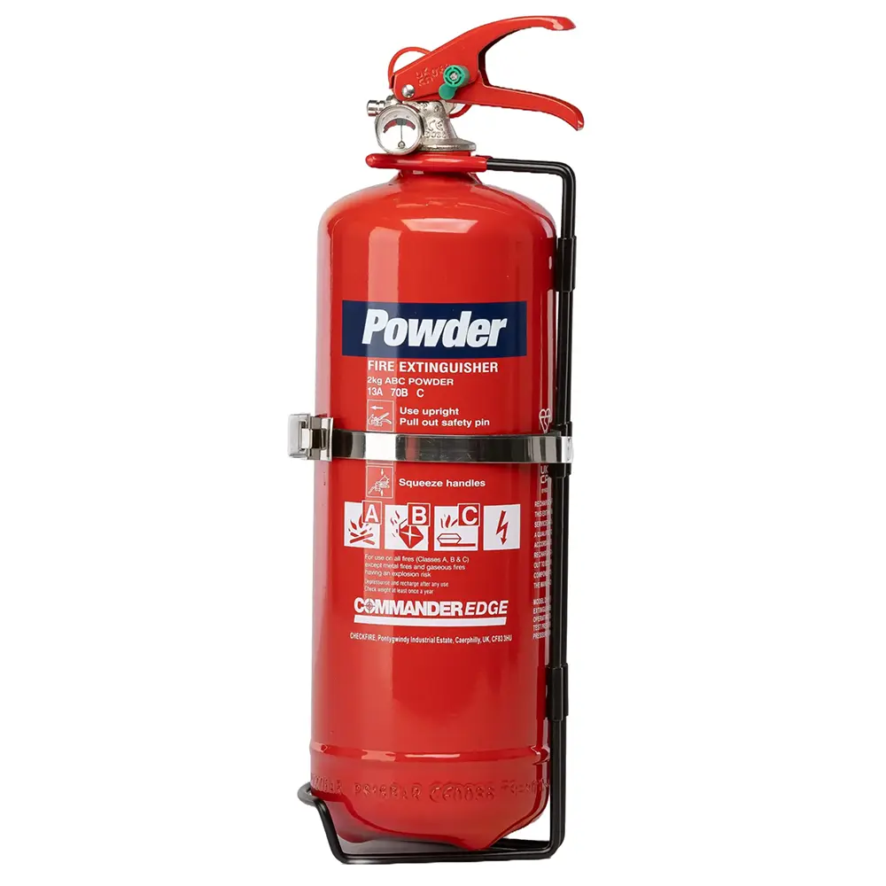 Dry Power x 2 Kilo c/w bracket Fire Extinguisher