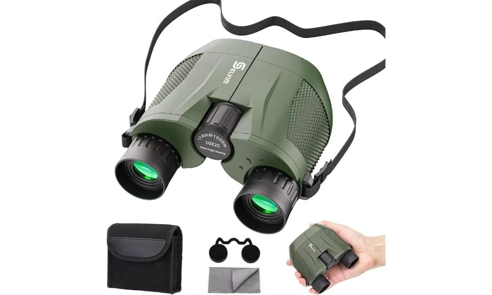 Binoculars 10x25 114m/1000m Green