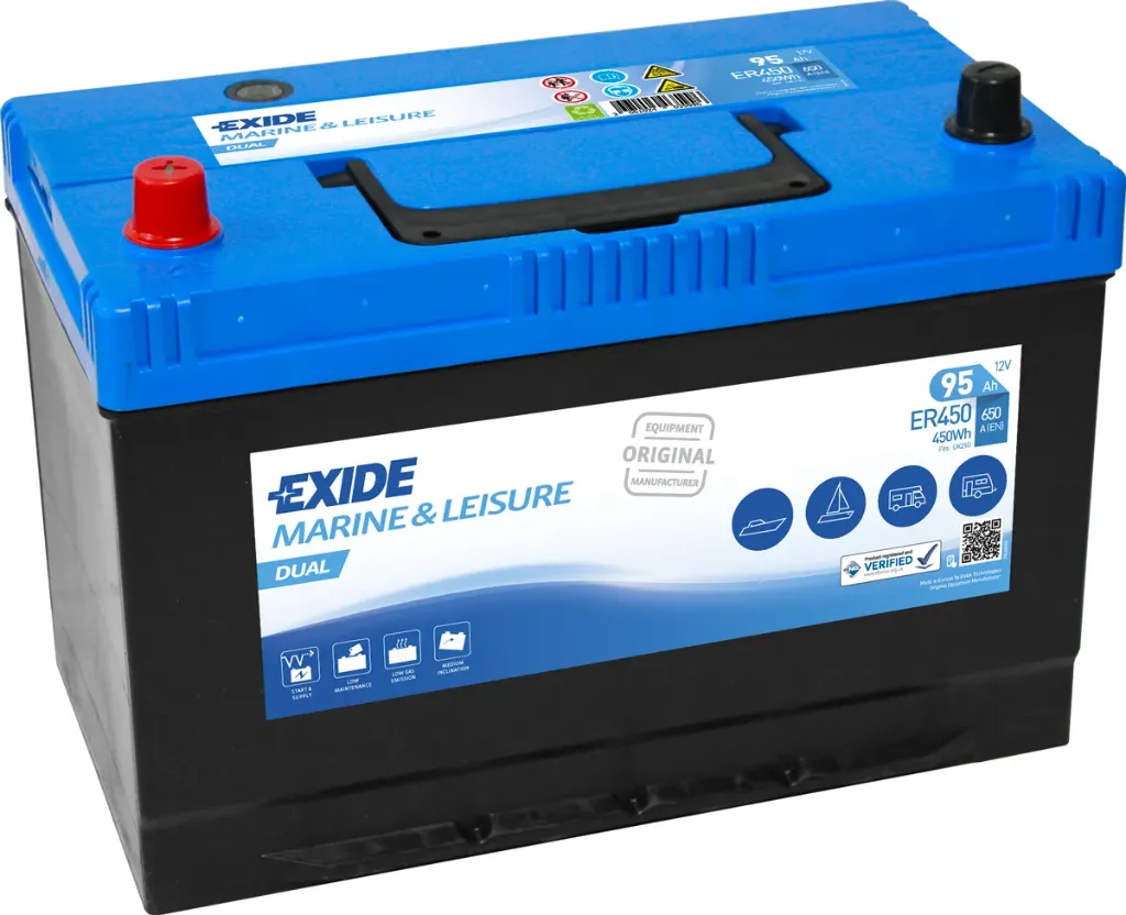 Exide Batteries dual 95AH (ER450)