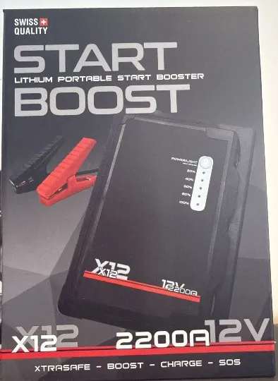 Booster JUMP START USB CHARGER 12v 2200AA X12