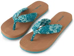 [1400068] O'Neill Ditsy Sun Sandals Green Island Sky (36)