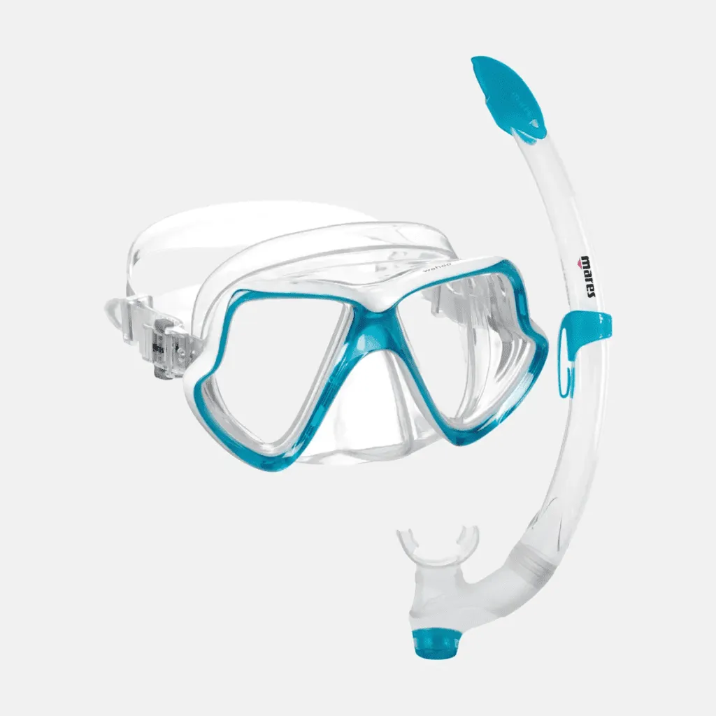 Mares Wahoo Mask & Snorkel Set Clear Blue