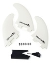 Thruster Fin Set with Fin Key - White