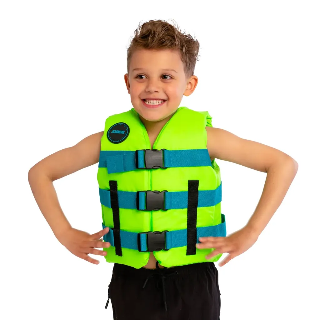 Jobe Nylon Life Vest Kids Lime Green Youth 30-40kg F