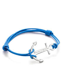 [BR6] Blue Anchor Bracelet F