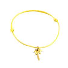 [20258] Silver+Surf Jewellery Palm Tree Gold Plated S F