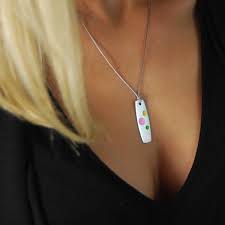 [20043] Silver+Surf Necklace Wakeboard L Twintip Bubble Gray F