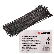 WURTH Cable Tie with Plastic Tongue 2.5mm x 100mm F