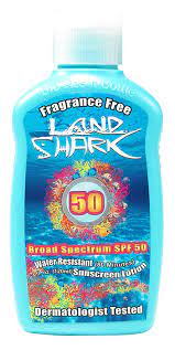 Land Shark Fragrance Free Lotion SPF50 4oz F