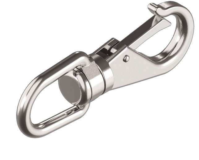 [M8303476] Stainless Steel Swivel Spring Bolt Hook A4 75mm