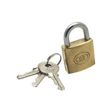 TREM Brass Padlock With S/S Arch F