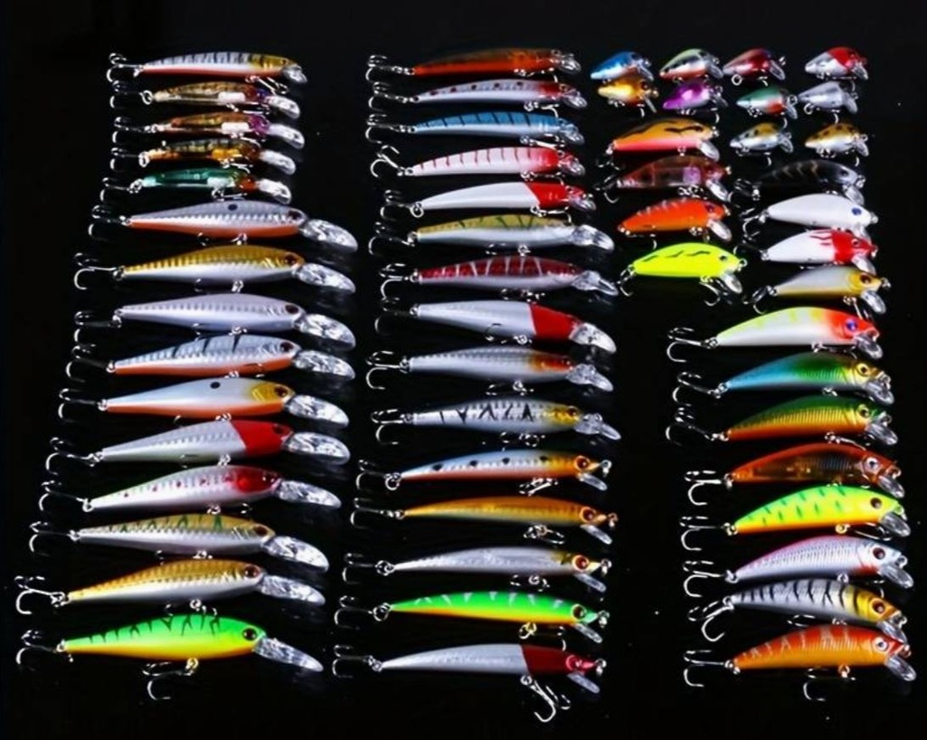 LURE Premium Minnow Hard Bait Plastic Tackle Crank Baits for Freshwater and Saltwater Fishing F