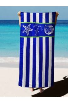 Towel Blue Stripe / 69.85*139.7cm
