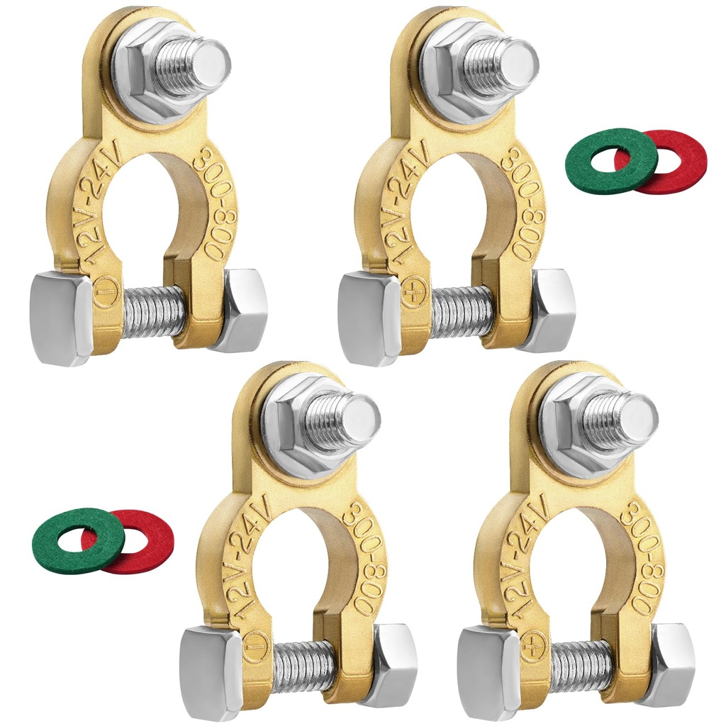 Battery clamps set M8+M10 F 