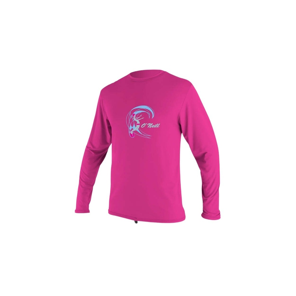 [5326G 237 4] O'NEILL Girls O'Zone L/S Sun Shirt Berry 4 F