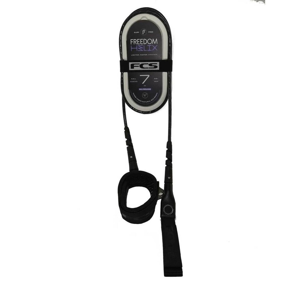 FCS Freedom Helix 7' All Round Leash Harmaa F