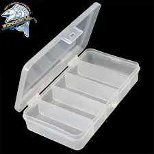 Clear 5 Compartment Plastic Organizer Box F