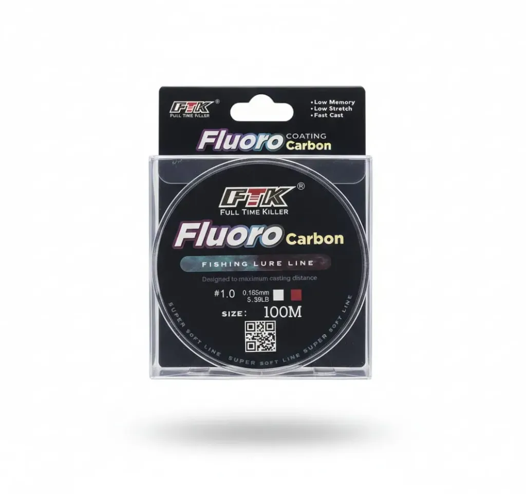 100m Fluorocarbon Fishing Lure Line 4.13-34.32LB Carbon Fiber Leader 1.0