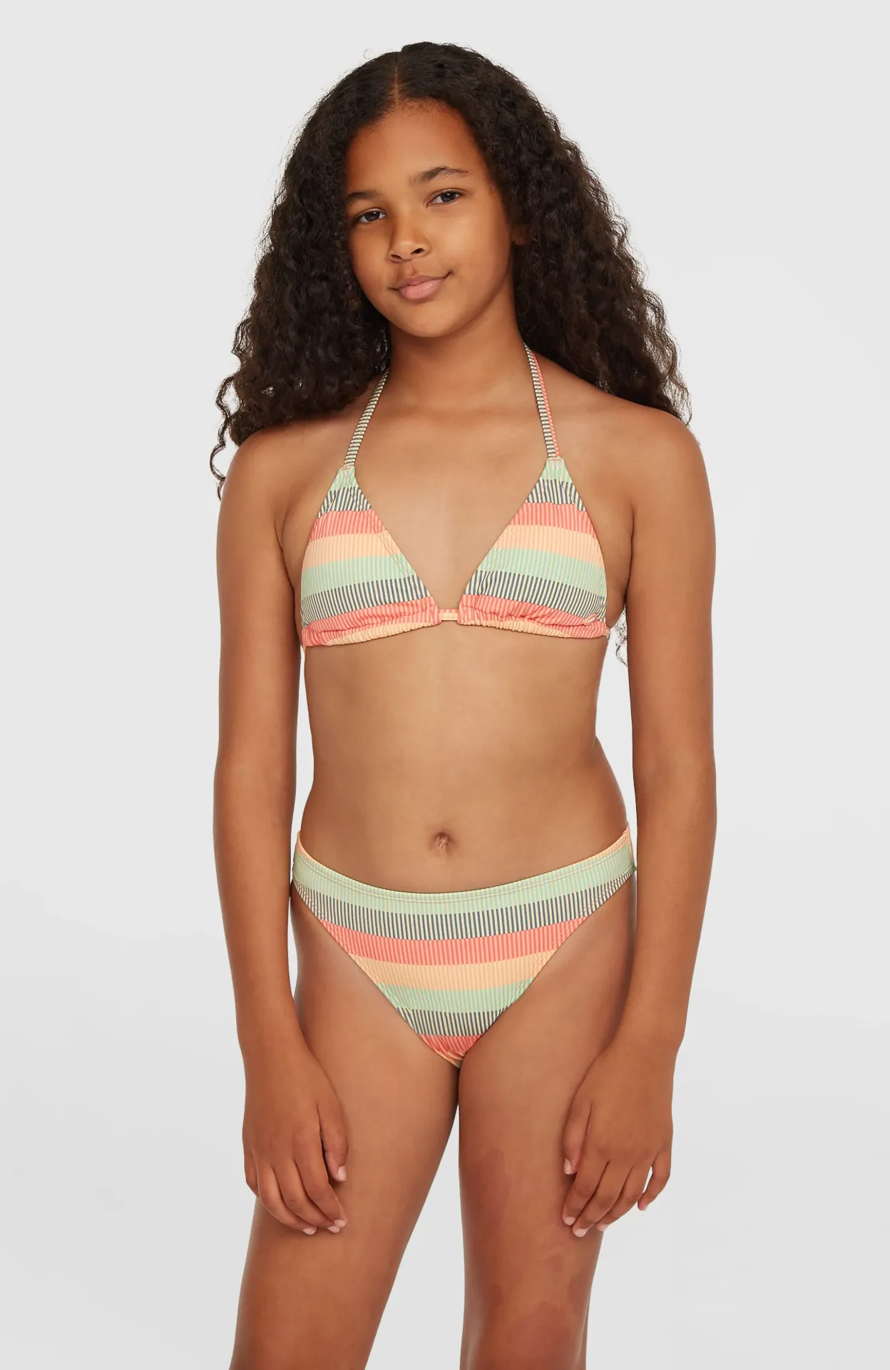 [3800091] O'NEILL ESSENTIALS TRIANGLE BIKINI STRIPPLE STRIPE 128
