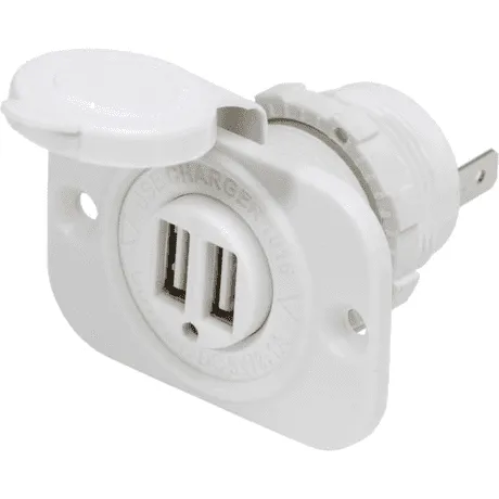 Blue Sea Systems 12/24 V Dual Usb White F
