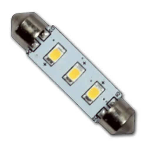 Hollex Led 10-30V 0.6W Warm wit 3 Leds 42 mm