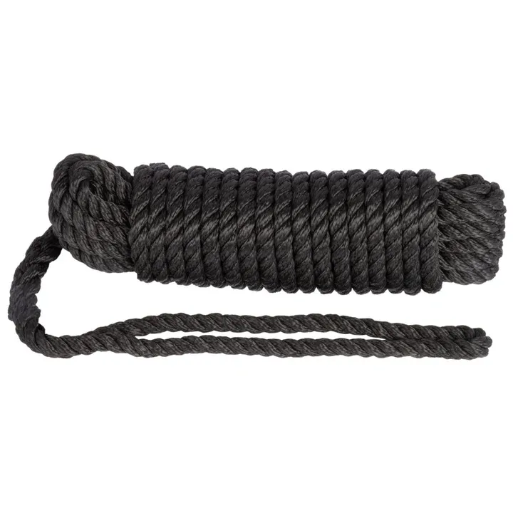 Hollex Landvast zwart 8mm6mtr F