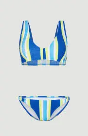O'Neill Terry Lucia Bikini Set 42/Blue Towel Stripe