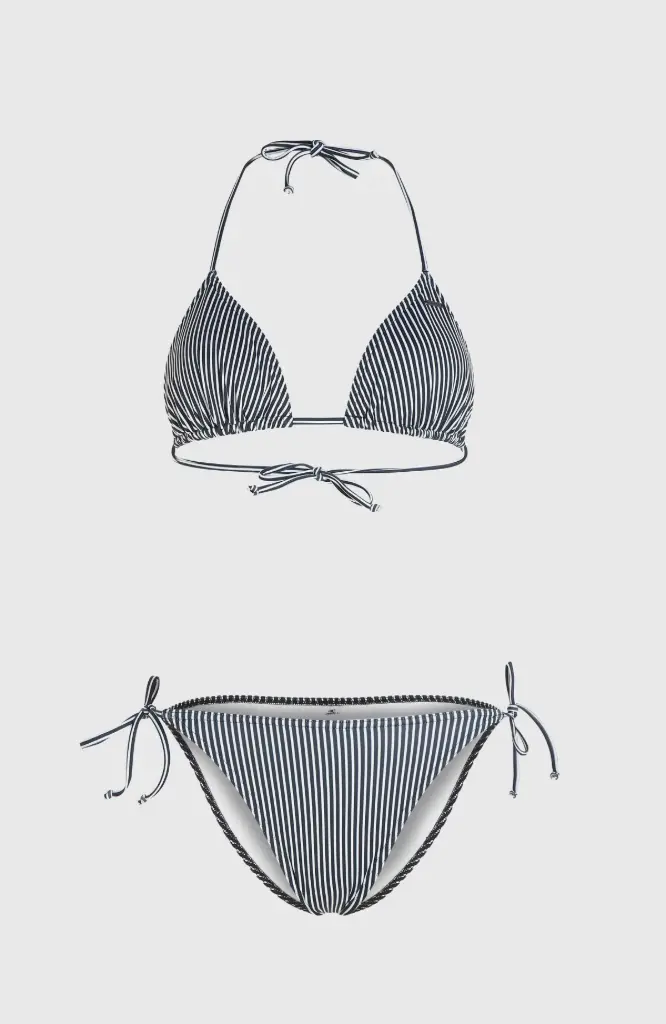 [N1800006] O'Neill essentials capri Bondey Bikini Set 38 black simple stripe 