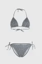 O'Neill essentials capri Bondey Bikini Set 38 black simple stripe 