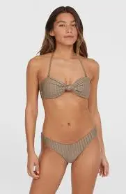 [1800350] O'Neil Knot Bandeau Matira Bikini Set XS/34  / pure Cashmere