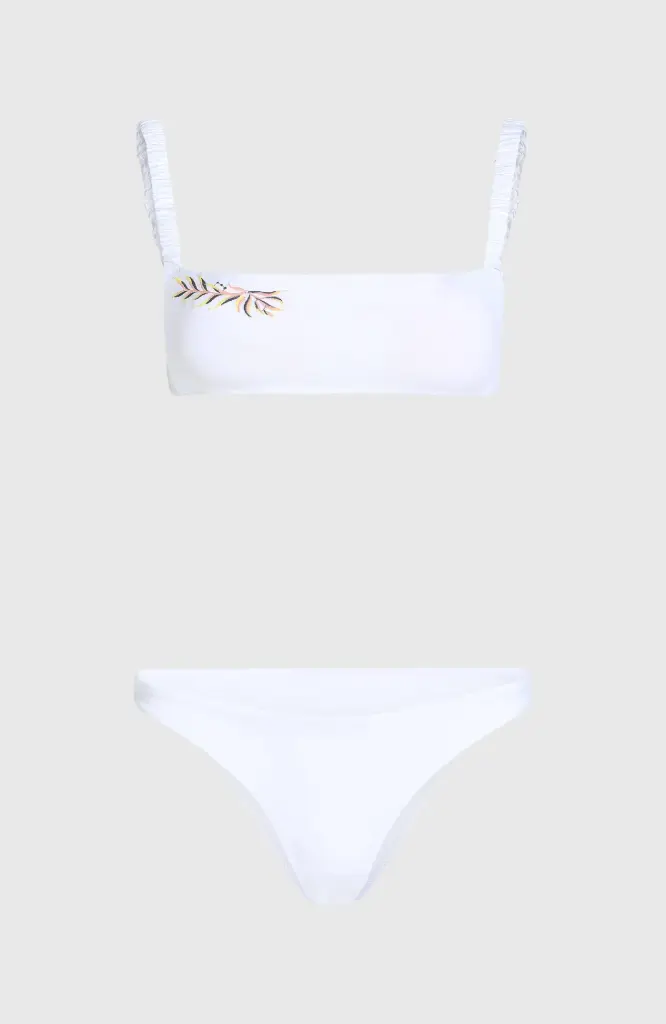 O'Neill Bundoran Flamenco Embroidery Bikini XS/34  /Snow White