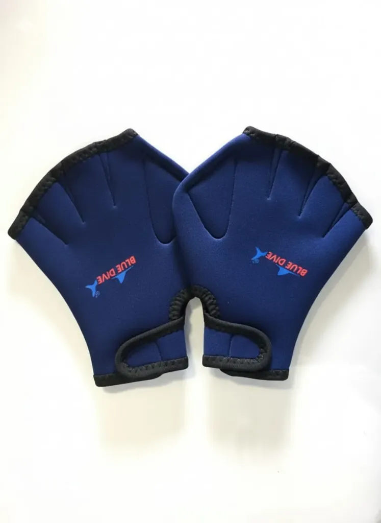 Hand Paddle Palm Flippers NEOPRENE blue