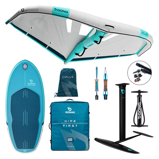 [GON24PACWIFHIPFIRBLU-55] GONG Pack Wing Inflatable HIPE  First - 5'5 / Blue / White 2_9_25