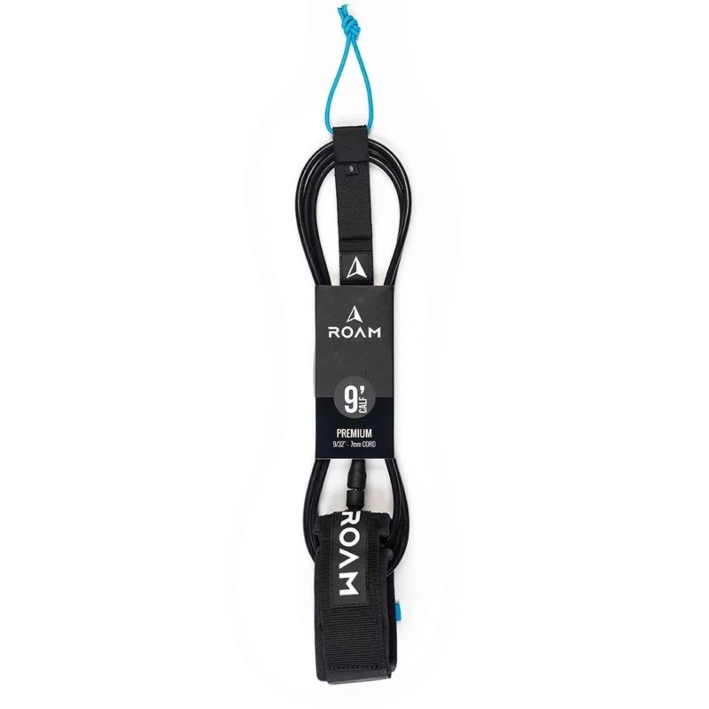 [21517] ROAM Surboard Leash Premium 9.0 Knie 7mm Schwarz