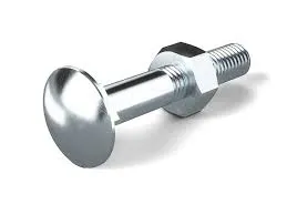 Mushroom Head Square Neck Bolts + Hexagon Nuts M6 x 40 + M6 4pcs F