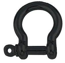 Bow shackle A4 6mm, dull black