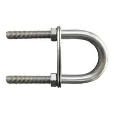 SB U-bolt with 2 counter plates A4 Ml 2x120mm
